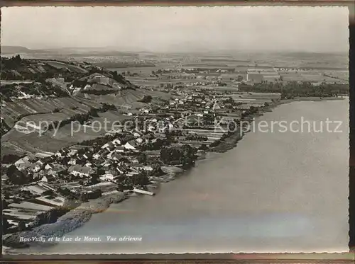 Bas Vully et Lac de Morat vue aerienne / Murten /Bz. See/Lac