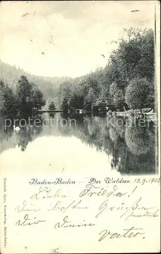 Baden Baden Waldsee Kat. Baden Baden