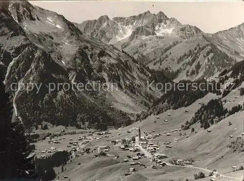 Kleinwalsertal Mittelberg Baergunttal Kat. Oesterreich