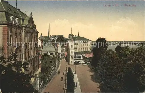 Bonn Rhein Rheinufer Bruecke / Bonn /Bonn Stadtkreis