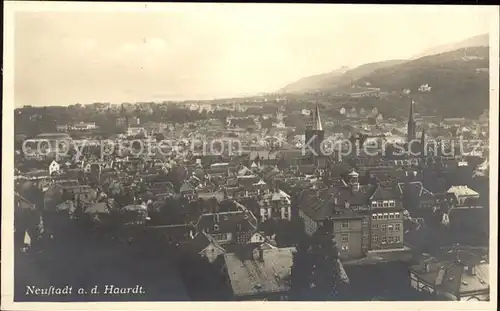 Neustadt Haardt Panorama Kat. Neustadt an der Weinstr.