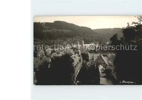 Montjoie Monschau Blick ueber die Stadt /  /