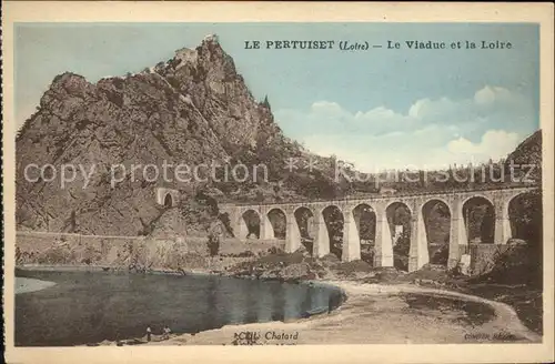 Le Pertuiset Viaduc et la Loire Kat. Le Pertuiset
