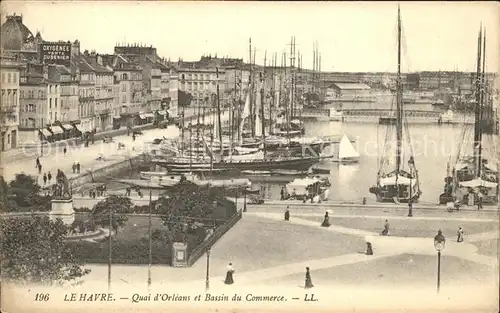 Le Havre Quai d Orleans et Bassin du Commerce Bateau Kat. Le Havre