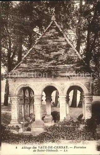 Les Vaux de Cernay Abbaye Fontaine de Saint Thibault Kloster Kat. Cernay la Ville