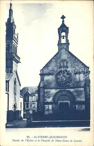 Saint Pierre Chilbignon Eglise et Chapelle de Notre Dame de Lourdes Kat. Brest Finistere