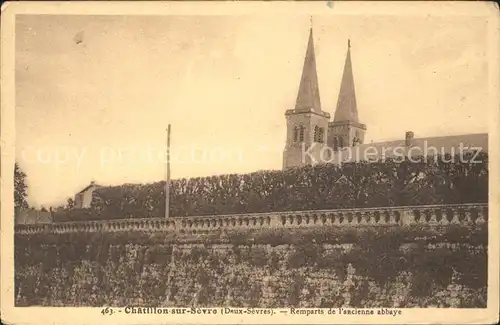 Chatillon sur Sevre Remparts de l ancienne abbaye Kat. Mauleon