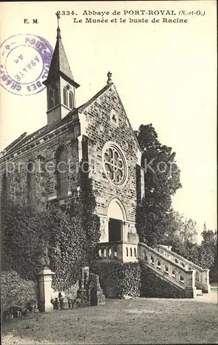 Port Royal Abbaye Musee et Buste de Racine