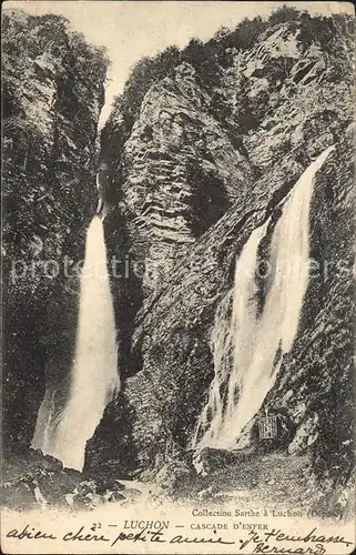 Luchon Haute Garonne Cascade d Enfer Wasserfall Kat. Bagneres de Luchon