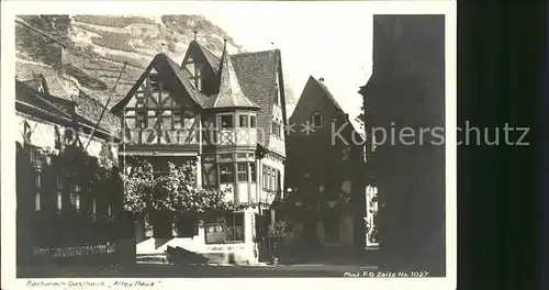 Foto Zeitz F.G. Nr. 1027 Bacharach Gasthaus Altes Haus Kat. Berchtesgaden