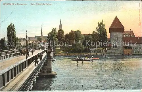 Konstanz Bodensee Rheinbruecke Kat. Konstanz