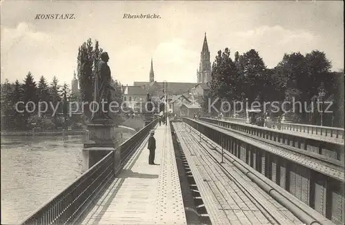 Konstanz Bodensee Rheinbruecke Kat. Konstanz