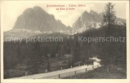 Dolomiten Dolimitenstrasse Tofana und Dosso di Landro Kat. Italien