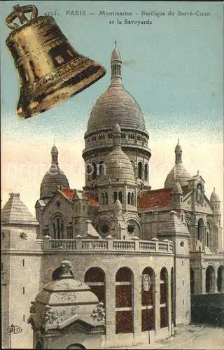 Montmartre Paris Basilique du Sacre Coeur et la Savoyarde Glocke Kat. Paris