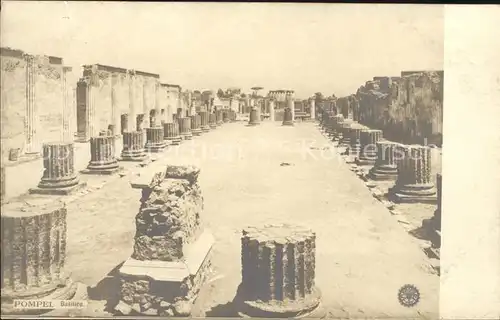 Pompei Basilica Ruinen Antike Staette