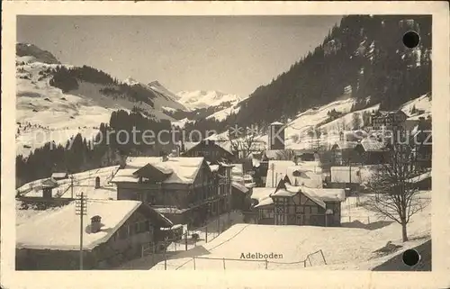 Adelboden Teilansicht Wintersportplatz Berner Alpen Kat. Adelboden