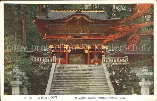 Nikko Nitenmon Gate Iyemitsu Temple Kat. Japan