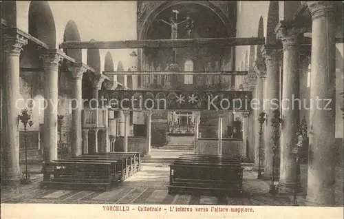 Torcello Cattedrale Interno verso l altare maggiore Kathedrale Hochaltar