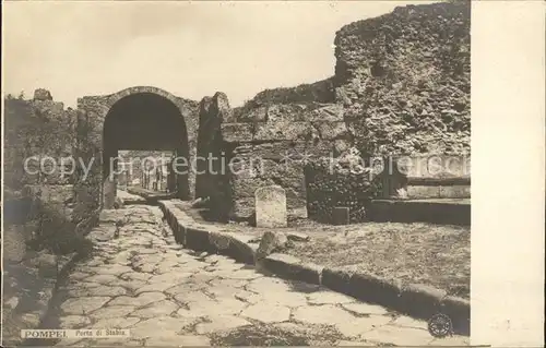 Pompei Porta di Stabia Ruinen Antike Staette