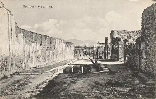 Pompei Via di Nola Ruinen Antike Staette