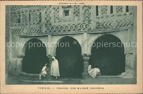 Tozeur Une Maison indigene Kat. Tunesien