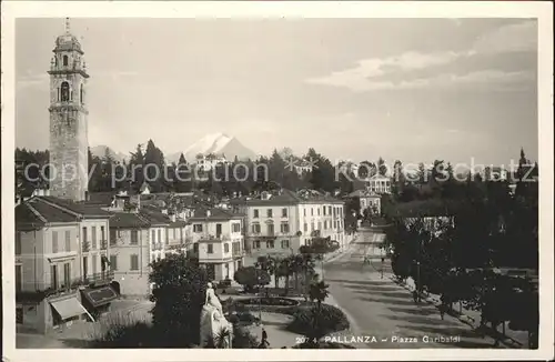 Pallanza Piazza Garibaldi Denkmal Kat. Italien