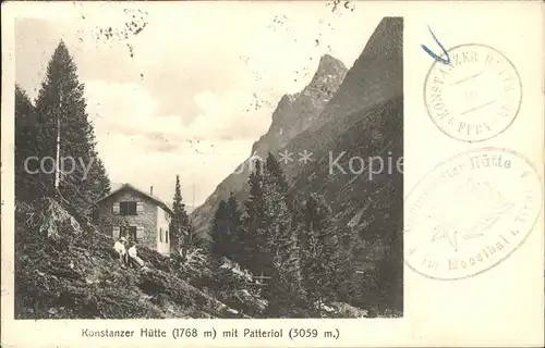 Konstanzer Huette mit Patteriol Verwallgruppe Kat. St Anton Arlberg