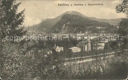 Salzburg Oesterreich mit Gaisberg und Kapuzinerberg / Salzburg /Salzburg und Umgebung