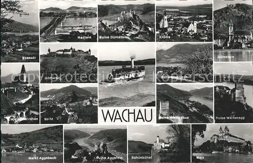 Wachau Oesterreich Orts und Teilansichten Sehenswuerdigkeiten und Bauwerke Kat. Oesterreich