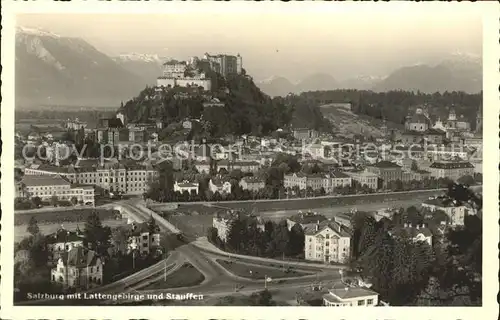 Salzburg Oesterreich mit Lattengebirge und Stauffen / Salzburg /Salzburg und Umgebung