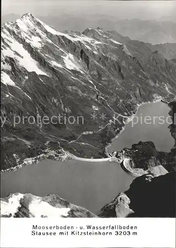 Kitzsteinhorn mit Stausee Mooserboden und Wasserfallboden / Kaprun /Pinzgau-Pongau