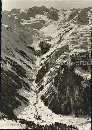 Vermuntstausee mit Vermuntabfahrt Litzner und Seehorngruppe Kat. Oesterreich