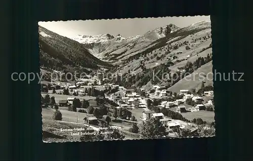 Hinterglemm Saalbach Totalansicht Kat. Oesterreich