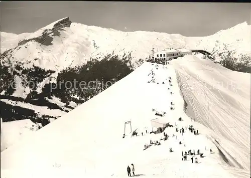 Riezlern Kleinwalsertal Vorarlberg Kanzelwandbahn Bergstation mit Hoch Ifen Kat. Mittelberg