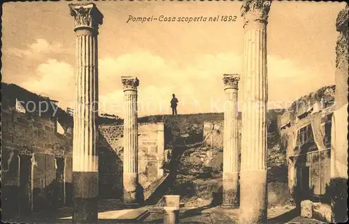 Pompei Casa scoperta nel 1892 Ruinen antike Staette