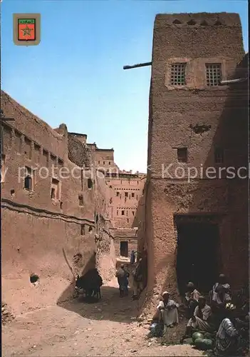 Ouarzazate Rue de la Kasbah Kat. Marokko