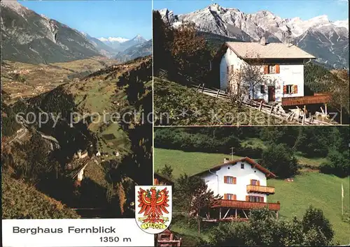 See Tirol Berghaus Fernblick Alpenpanorama Wappen / See Patznauntal /Tiroler Oberland