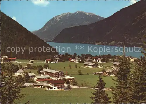 Pertisau Achensee Teilansicht mit Alpenpanorama / Eben am Achensee /Tiroler Unterland