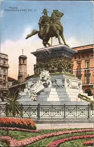 Milano Monumento a Vitt. Em. II. Kat. Italien