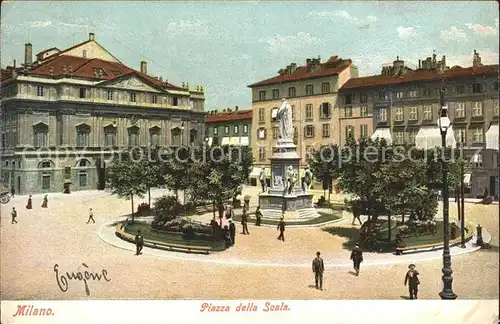 Milano Piazza della Scala Kat. Italien