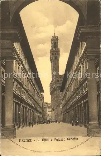 Firenze Toscana Gli uffici e palazzo vecchio Kat. Firenze