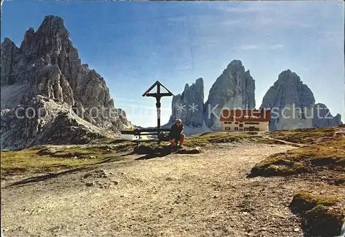 Tre Cime Di Lavaredo Monte Paterno Drei Zinnen Kat. Italien