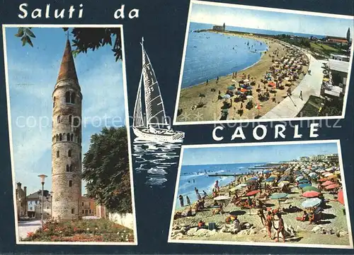 Caorle Venezia Strand Turm Kat. Italien