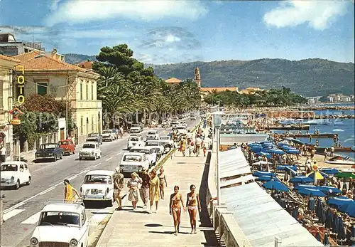 Diano Marina Lungomare spiaggia Strandpromenade Kat. Italien