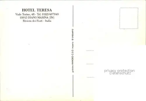 Diano Marina Hotel Teresa Kat. Italien