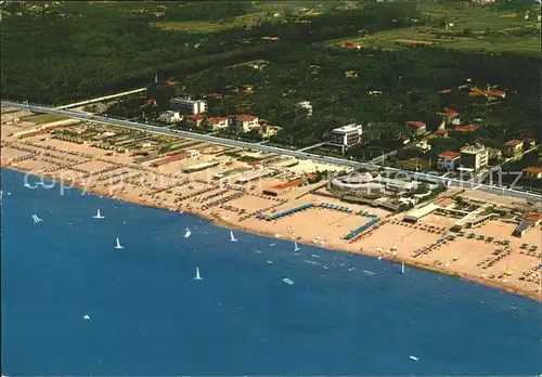 Marina di Pietrasanta Fliegeraufnahme Kat. Lucca