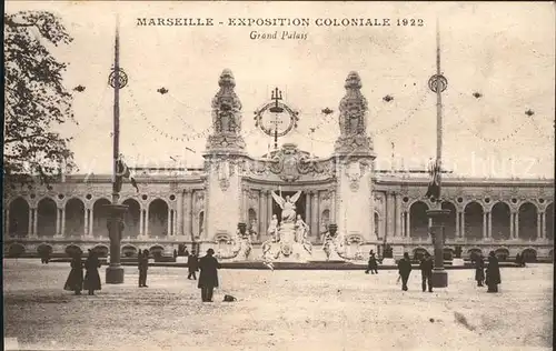 Exposition Coloniale Marseille 1922  Grand Palais  Kat. Marseille