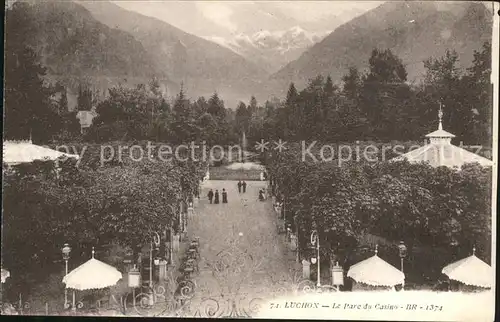 Luchon Haute Garonne Parc du Casino et les Montagnes Kat. Bagneres de Luchon