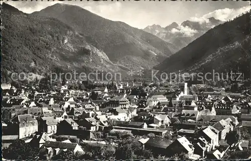 Luchon Haute Garonne Vue generale et les Montagnes Kat. Bagneres de Luchon