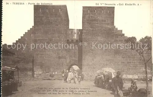 Tebessa Porte de Solomon Citadelle bysantine Histoire Kat. Algerien